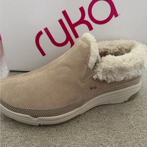Ryka Beige Slip-On Shoes with Plush Lining